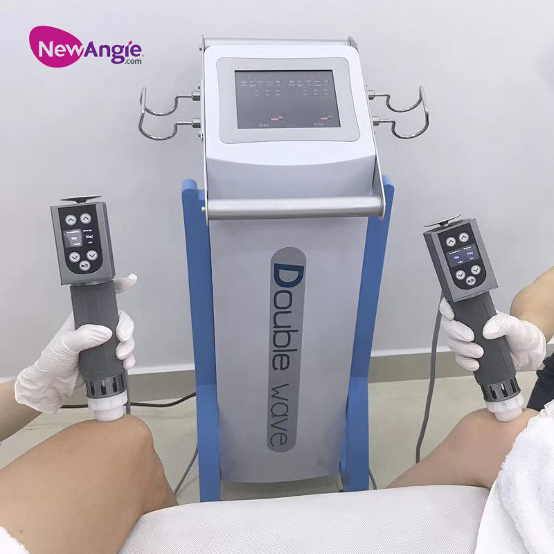Dual-channel electromagnetic shock wave treatment machine for cellulite removal